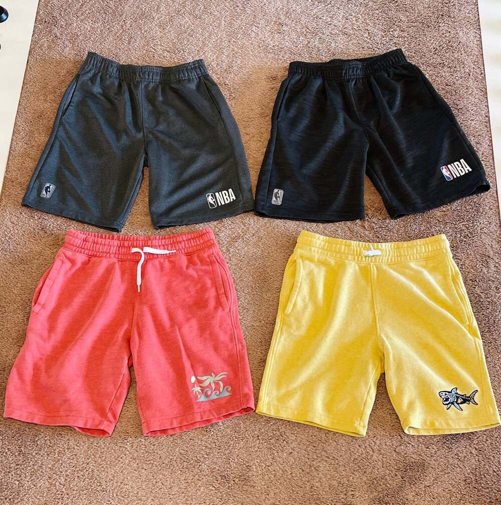 NBA Shorts Size 10/12 and 14/16 Lot of 4 Athletic Basketball Activewear